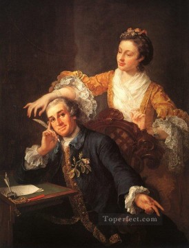  esposa Lienzo - David Garrick y su esposa William Hogarth